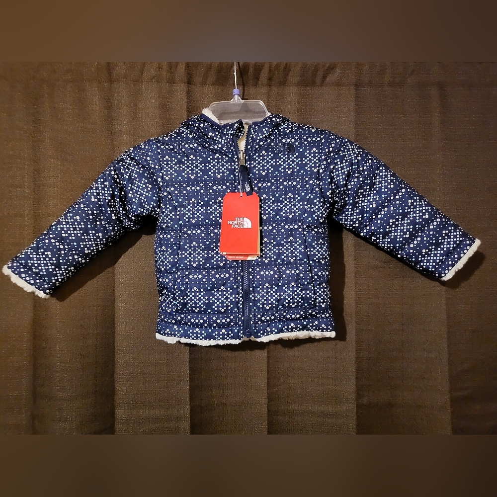 NWT The North Face Reversible Mossbud Swirl Jacket Toddler Girl 2T
